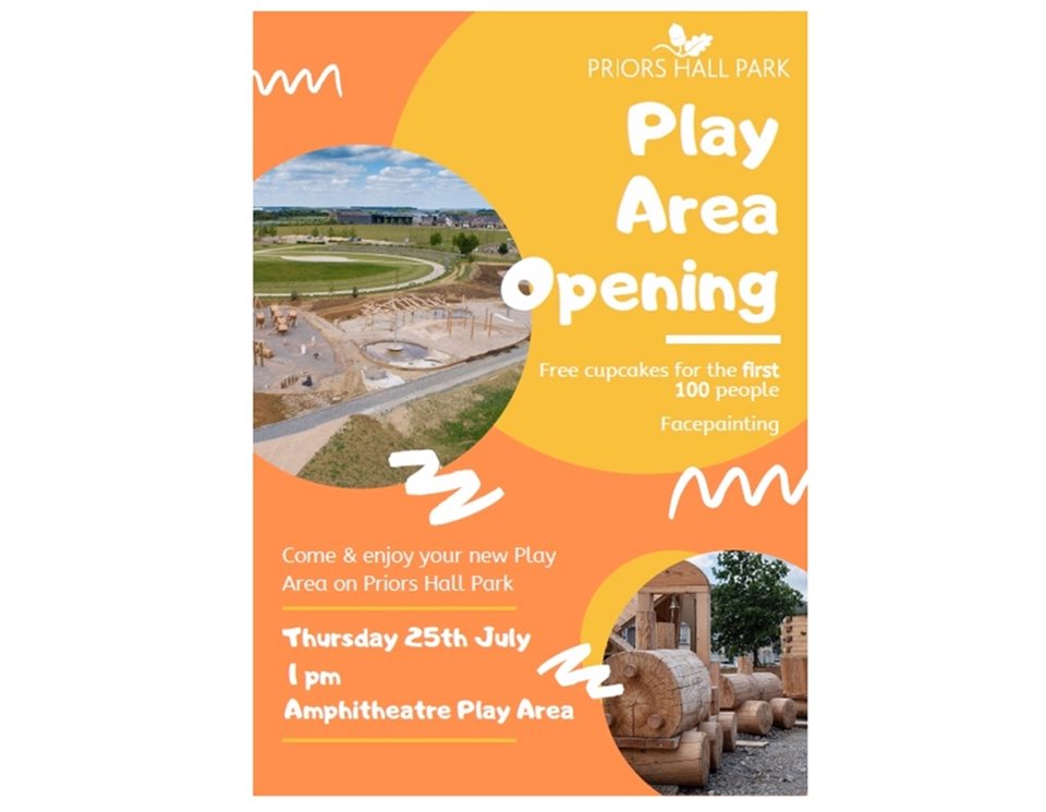 Play area opening - 25 July 