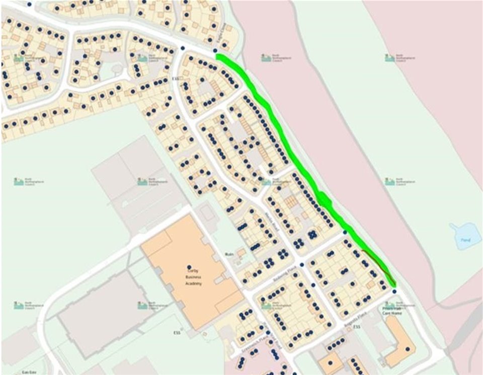 Temporary closure at Kestrel Road (NN17 5FP) whist section 38 works are being completed in the carriageway - Mon 5 Feb and Fri 23 Feb 24